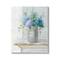Stupell Industries Blue Hydrangea Bouquet Country Milk Tin Floral Painting Canvas Wall Art